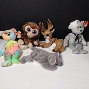 Beannie Babies, & TY Beannie Boo Monkey